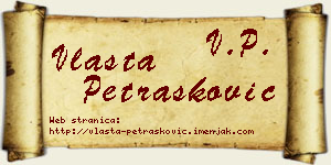 Vlasta Petrašković vizit kartica